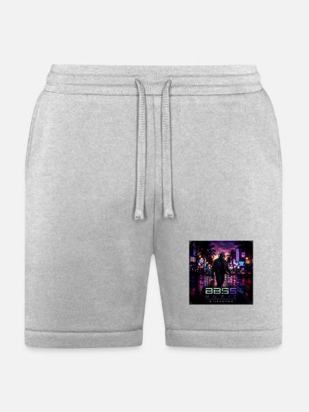 Ape DJ in Neon City Streets - Bella + Canvas Unisex Short - heather gray