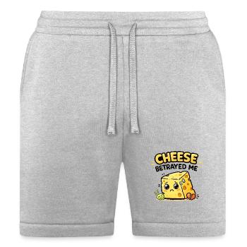 Cheese Betrayed Me - Bella + Canvas Unisex Short - heather gray - Front