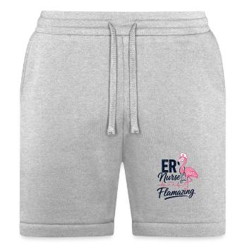 ER Nurse Flamazing Flamingo Funny RN | Emergency  - Bella + Canvas Unisex Short - heather gray - Front