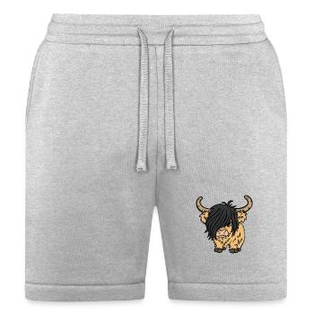 Emo_cow - Bella + Canvas Unisex Short - heather gray - Front