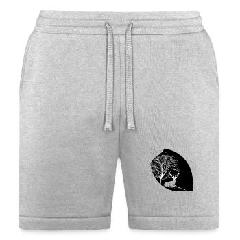 Moonlit Deer Silhouette - Bella + Canvas Unisex Short - heather gray - Front