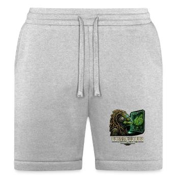 Permaculture chameleon: Adaptive lifestyle - Bella + Canvas Unisex Short - heather gray - Front