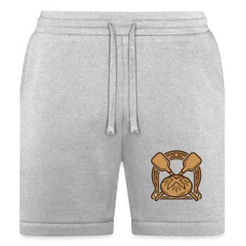 Bakers Peel Bread Crest - Bella + Canvas Unisex Short - heather gray - Front