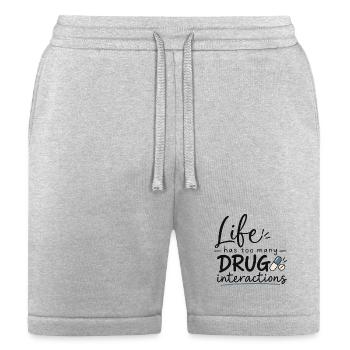 Life Has Too Many Drug Interactions - Bella + Canvas Unisex Short - heather gray - Front