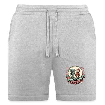 Rust-Free Romance Robots - Bella + Canvas Unisex Short - heather gray - Front