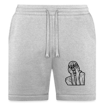 Ghostface Phone Call - Bella + Canvas Unisex Short - heather gray - Front