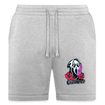 Ghostface Phone Call - Bella + Canvas Unisex Short - heather gray - Front
