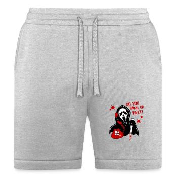 Ghostface No You Hang Up - Bella + Canvas Unisex Short - heather gray - Front