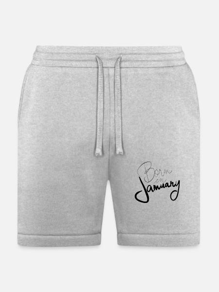 Born in January - Bella + Canvas Unisex Short - heather gray