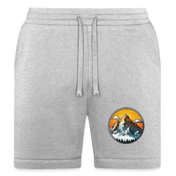 Mountains - Bella + Canvas Unisex Short - heather gray - Front