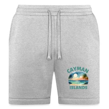 Cayman Islands Sunset Beach - Bella + Canvas Unisex Short - heather gray - Front
