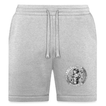 Harnessing Light: Precision Gear - Bella + Canvas Unisex Short - heather gray - Front