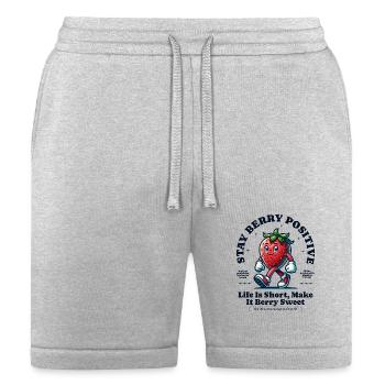 Stay Berry Positive - Bella + Canvas Unisex Short - heather gray - Front