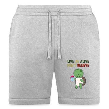 Live Yoga - Bella + Canvas Unisex Short - heather gray - Front