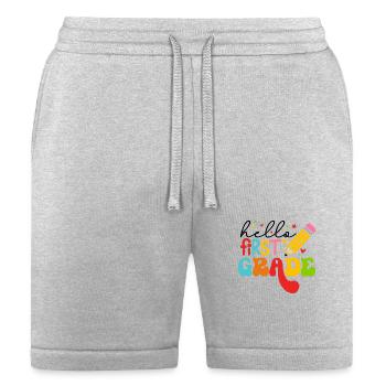 Back To School - Hello First Grade - Bella + Canvas Unisex Short - heather gray - Front