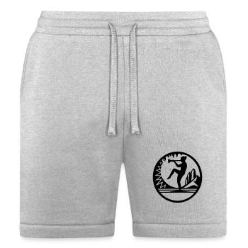 Horn Dancer Emblem - Bella + Canvas Unisex Short - heather gray - Front