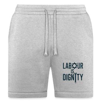 Labour Is Dignity Blue Collar Worker Pride Gift - Bella + Canvas Unisex Short - heather gray - Front