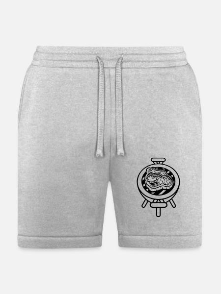 delicious steak BBQ charcoal - Bella + Canvas Unisex Short - heather gray