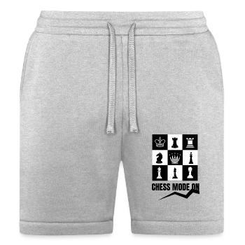 Chess Mode ON Strategy Game Design - Bella + Canvas Unisex Short - heather gray - Front
