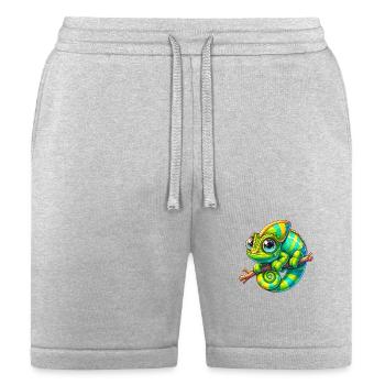 Veiled Chameleon - Bella + Canvas Unisex Short - heather gray - Front