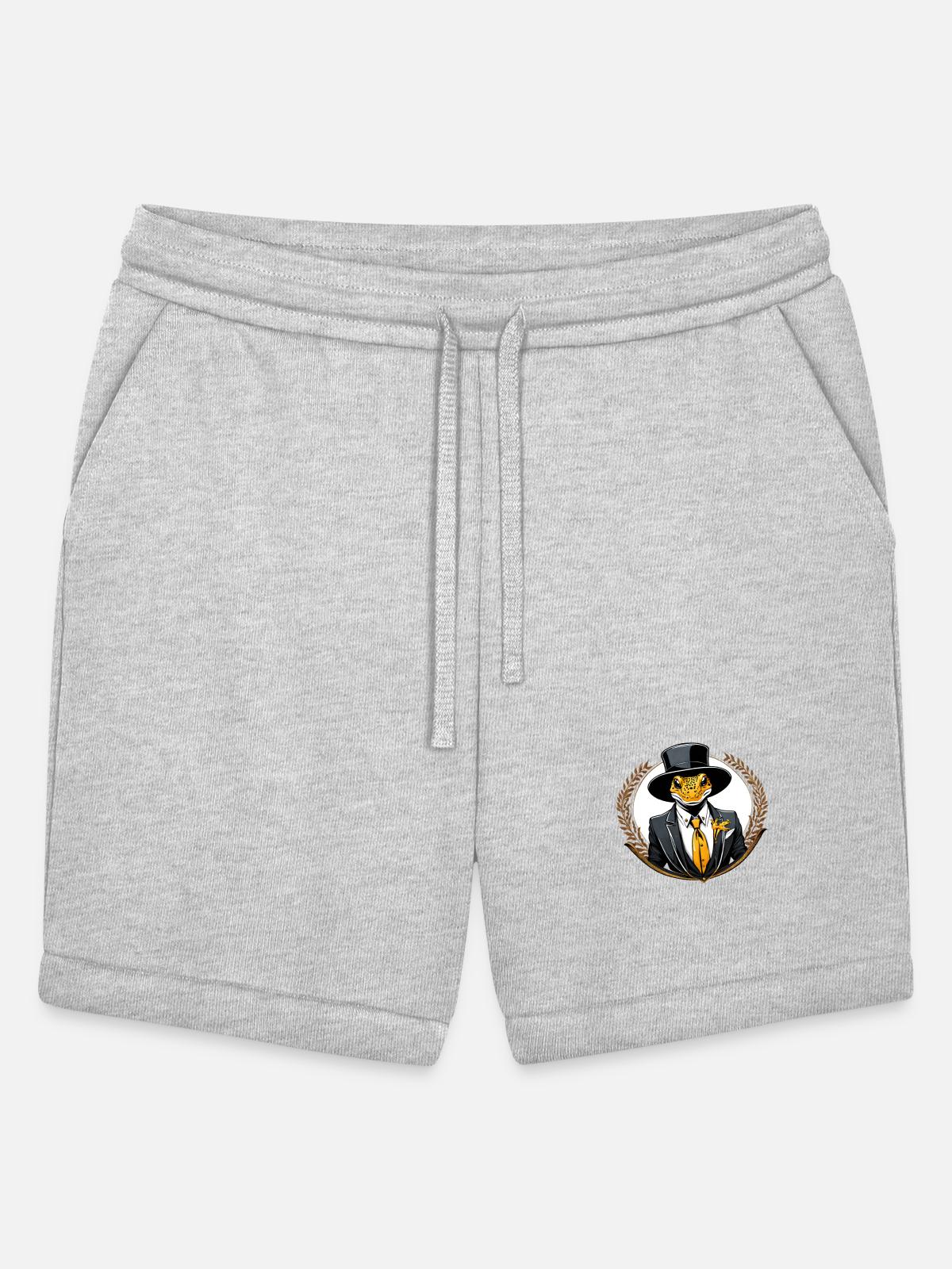 salamander - Bella + Canvas Unisex Short - heather gray - Front