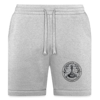 Royal Circle Chess Emblem - Bella + Canvas Unisex Short - heather gray - Front