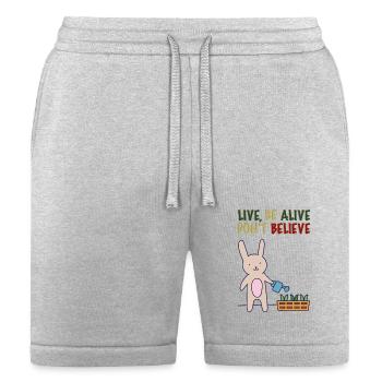 Live Yoga - Bella + Canvas Unisex Short - heather gray - Front
