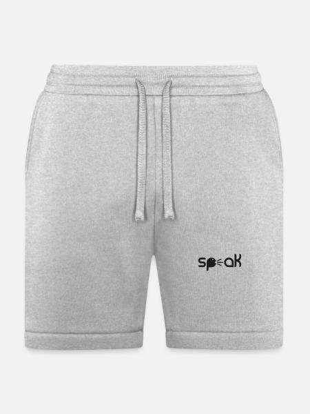 speak - Bella + Canvas Unisex Short - heather gray