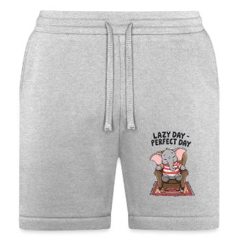 Elephant Lazy Day Perfect Day Comfy Chair - Bella + Canvas Unisex Short - heather gray - Front