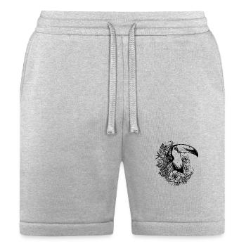 Elegant Toucan Tropical Bird With Huge Beak - Bella + Canvas Unisex Short - heather gray - Front