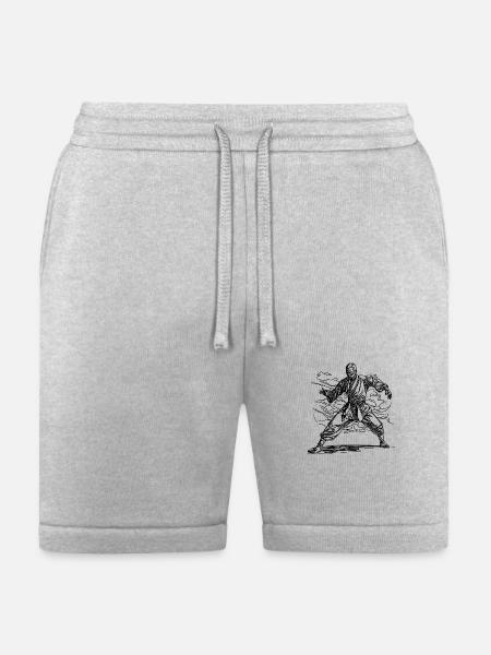 Karate Master Dojo Tattoo Style - Bella + Canvas Unisex Short - heather gray