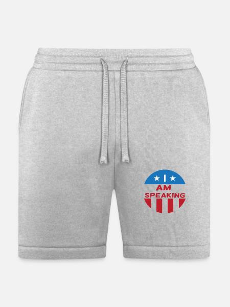I Am Speaking - Bella + Canvas Unisex Short - heather gray