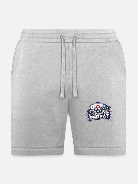 Nursing Student Eat Sleep Clinicals - Bella + Canvas Unisex Short - heather gray