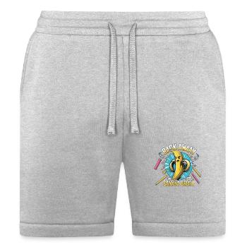 Back Away Banana Breath - Bella + Canvas Unisex Short - heather gray - Front