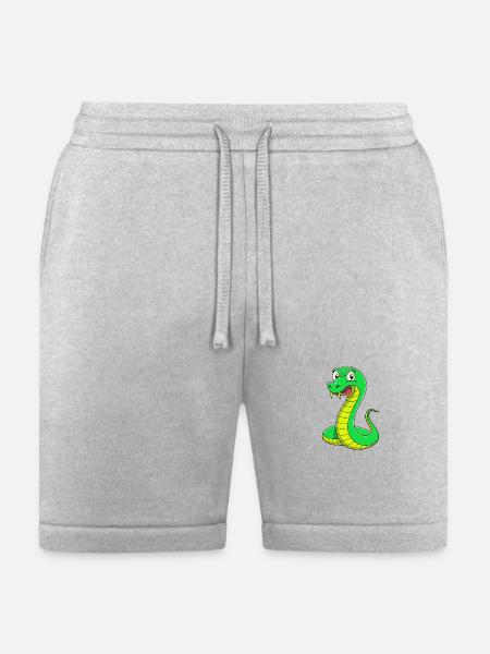Disgusted Serpent: A Snaky Expression - Bella + Canvas Unisex Short - heather gray