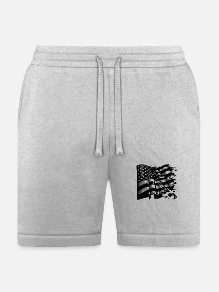 Usa Flagge Tattoo Style - Bella + Canvas Unisex Short - heather gray