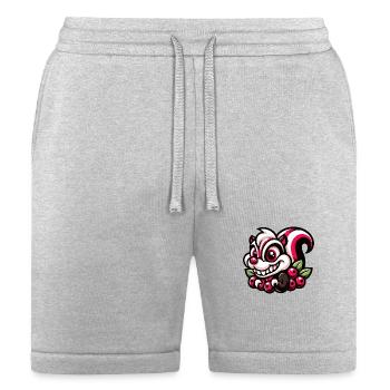 Berry Bounce - Cranberrycore Skunk Frolic - Bella + Canvas Unisex Short - heather gray - Front
