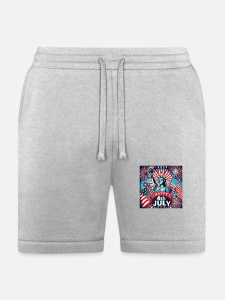 July 4th - Bella + Canvas Unisex Short - heather gray