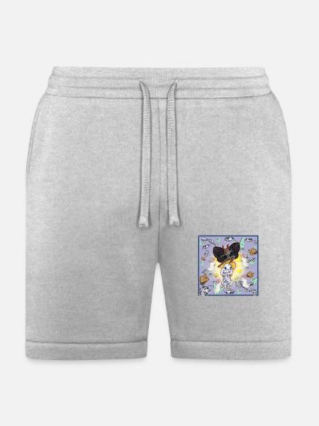Mothman & Isobod - Bella + Canvas Unisex Short - heather gray