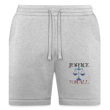 Equality and Justice Design-Advocate for Fairness - Bella + Canvas Unisex Short - heather gray - Front
