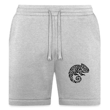 Cute Chameleon Tattoo Disguise - Bella + Canvas Unisex Short - heather gray - Front