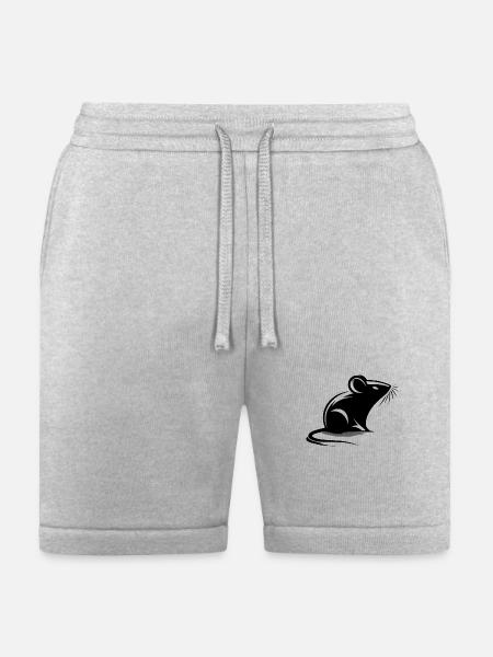 Mouse Drawing Tattoo Style - Bella + Canvas Unisex Short - heather gray