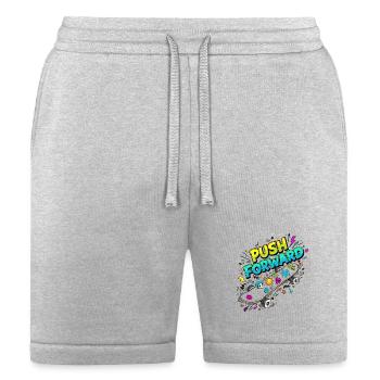 Push Forward Skate Graffiti - Bella + Canvas Unisex Short - heather gray - Front