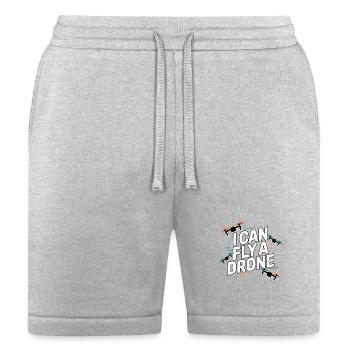 I Can Fly a Drone - Bella + Canvas Unisex Short - heather gray - Front