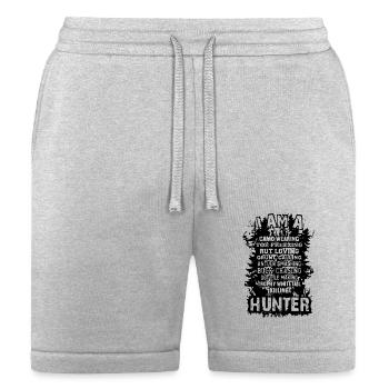 Camo Wearing Toe Freezing Killing Hunter - Bella + Canvas Unisex Short - heather gray - Front