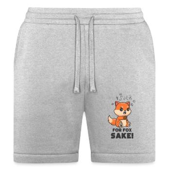 For fox sake - angry fox - Bella + Canvas Unisex Short - heather gray - Front