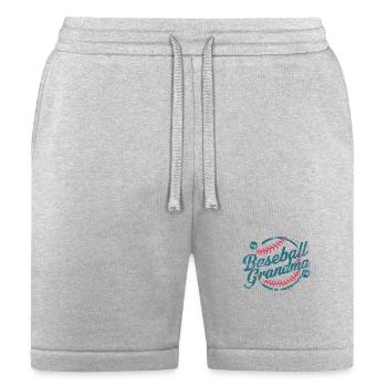 baseball grandma gift - Bella + Canvas Unisex Short - heather gray - Front