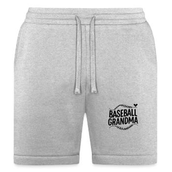 baseball grandma gift - Bella + Canvas Unisex Short - heather gray - Front