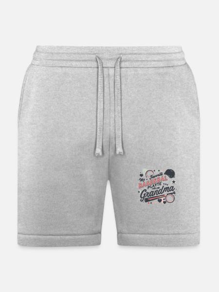 my favorite baseball player calls me grandma - Bella + Canvas Unisex Short - heather gray