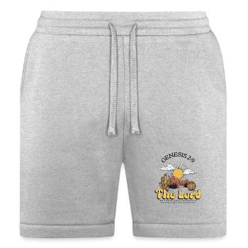 Desert Sun The Lord Cactus Scene - Bella + Canvas Unisex Short - heather gray - Front